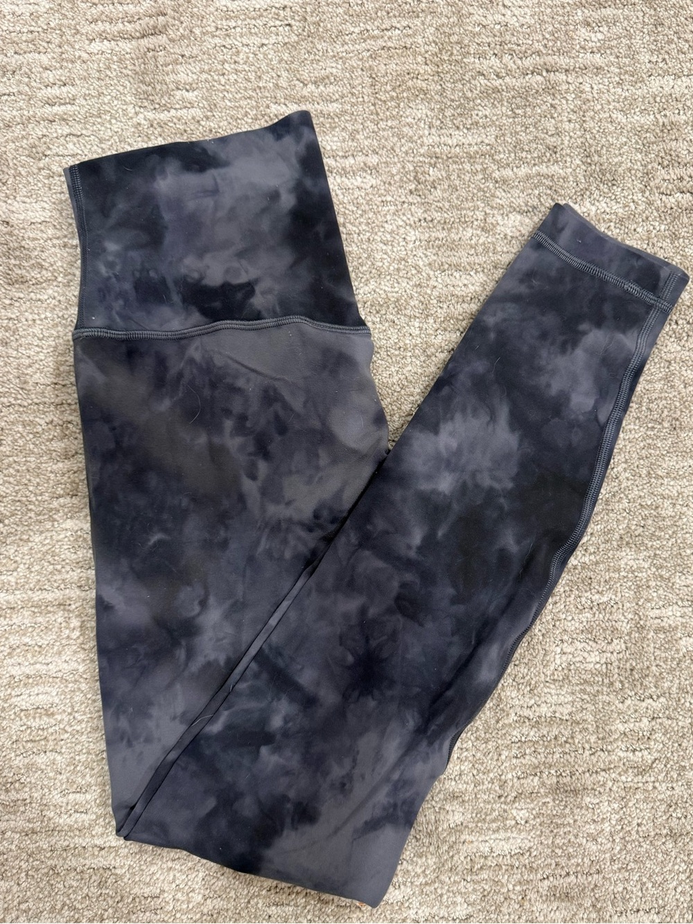 Tie-Dye Black lululemon align High-Waist Leggings size 8